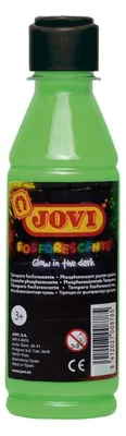 Produktbild von Jovi Flüssige Plakatfarbe phosphorescent 250ml Flasche, grün