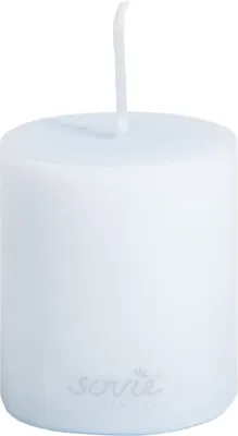 Produktbild von Sovie CANDLES Stumpenkerze in Hellblau Ø 50 mm x H 60 mm, Brenndauer ca. 16 Std., 1 Stück