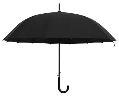 Produktbild von vidaXL Regenschirm Automatisch Schwarz 120 cm