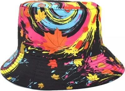 Zdjęcie produktu dla Stylowy Kapelusz AU-22455 - Czarny/Wielokolorowy KP22455