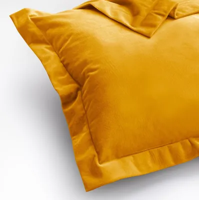Produktbild von Kissenbezüge AmeliaHome Velvet Side Si senf 50x70