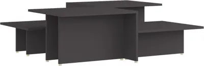 Produktbild von vidaXL Couchtische 2 Stk. Grau 111,5x50x33 cm Holzwerkstoff