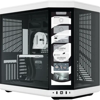 Produktbild von HYTE Y70 Touch Infinite, Midi Tower, PC, Schwarz, Weiß, ATX, EATX, ITX, micro ATX, 18 cm, 42,2 cm