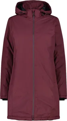Immagine prodotto di Cappotto donna con cappuccio e zip bordeaux (C919) 42