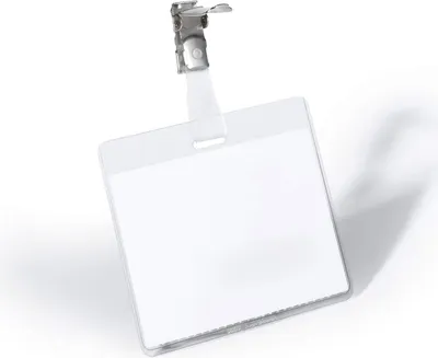 Obrázek produktu pro DURABLE Jmenovka s klipem 60x90 mm, transparentní, 800319, 25 ks