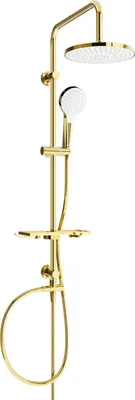Produktbild von Mexen T05 Duschsäule, Gold/Weiß - 798050593-50