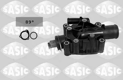 Produktbild von SASIC Thermostat Kühlmittel passend für PEUGEOT 207 (WA, WC) 206 Schrägheck (2A/C) 206 CC (2D) 208 II Schrägheck (UB, UP, UW, UJ) für CITROËN BERLINGO