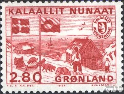 Produktbild von Briefmarken Dänemark - Grönland 1986 Mi 163 (kompl.Ausg.) postfrisch Posthoheit