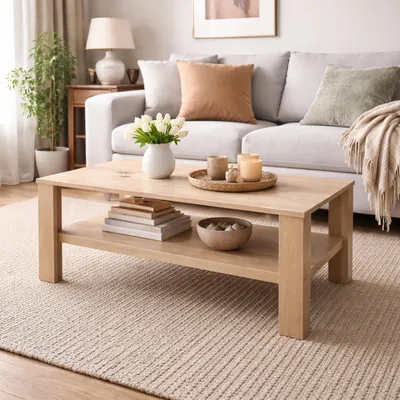 Produktbild von Couchtisch Nina Rechteckig Artisaneiche mit Ablage