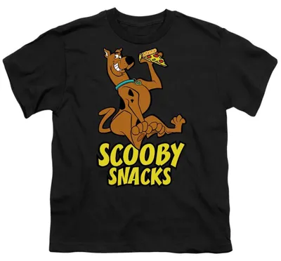 Produktbild von Scooby Doo - "Scooby Snacks Pizza!" T-Shirt für Kinder TV37309 (116) (Schwarz)