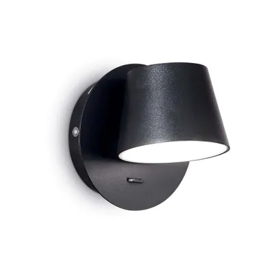 Obrázek produktu pro Moderní hliníkové černé led nástěnné světlo 6W 3000K teplé světlo