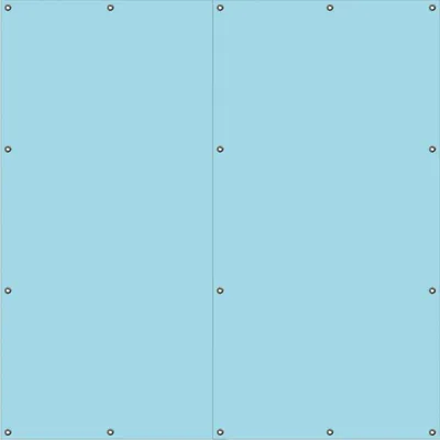Produktbild von Wallario Outdoor-Poster für Garten oder Balkon, Motiv Pastellblau, in ca. 180 x 180 cm