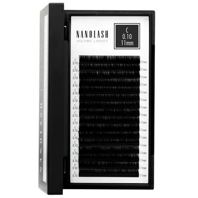 Image de Extensions de cils volume Nanolash - 0.10 C curl 11mm