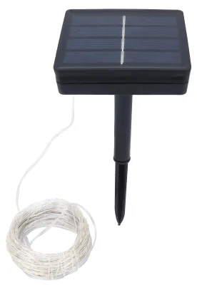 Immagine prodotto di Catena luminosa solare a 300 LED, IP44, impermeabile, per esterni, giardino, cortile, decorazioni, bianco caldo, 32 m