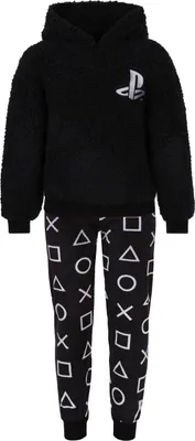 Produktbild von Warmes schwarzes zweiteiliges Pyjama PlayStation 5-6 Jahre