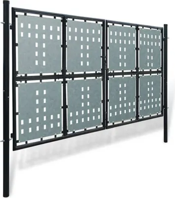 Immagine prodotto di Cancello per Recinzione a una Porta Nero 300x150 cm