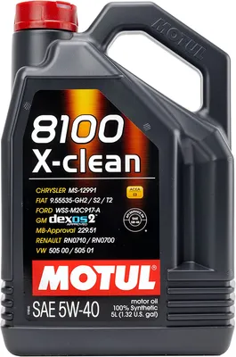 Produktbild von Motul 8100 X-clean 5W-40 5 Liter Kanister Reifen