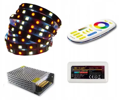 Produktbild von Mi-light LED-Streifen Set RGB+CCT 5m, PREMIUM, Weiß warm/kalt