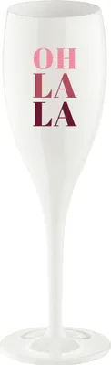 Produktbild von Koziol Sektglas Cheers No. 1 Oh La La, Kunststoff, Baumwolle White, 100 ml, 3920525