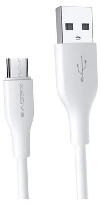 Image de Xssive 2.4A 3 mètres de câble de données USB vers Micro-USB Câble de charge rapide Câble de charge et de synchronisation blanc