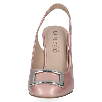 Produktbild von Caprice Damen Pumps Leder Zierschnalle High Heel Slingback 9-29602-42, Größe:38 EU, Farbe:Rosa