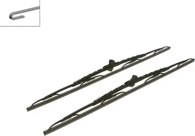 Zdjęcie produktu dla Pióro Wycieraczki Twin Podwójne 650/650Mm Citroen, Chrysler, Renault, Iveco, Peugeot, Fiat