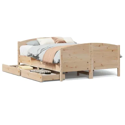 Produktbild von Massivholzbett ohne Matratze 120x190 cm Kiefernholz