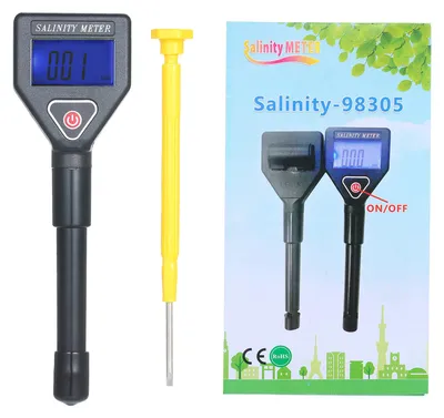 Image de Réfractomètre pour la salinité de l'eau de mer - Appareil de mesure portable ATC Salinometer - Aquarium Halometer - Mesureur de salinité - Testeur d'eau de mer