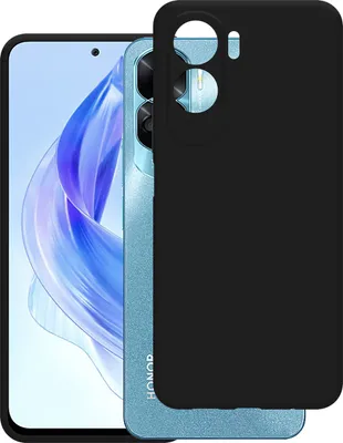 Image de Cazy Coque compatible avec Honor 90 Lite Coque en Silicone - Coque Flexible - Noir