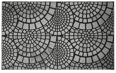 Immagine prodotto di Tappetino in gomma - tappeto LUBIANA argento 45x75 cm Mybesthome
