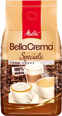 Image de Melitta 771739006 Melitta BellaCrema Speciale Kaffeebohnen Arabicabohnen mild 1,0 kg