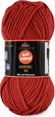 Immagine prodotto di Himalaya Everyday Big - filato premium anti-pilling, di colore rosso intenso, morbido e lavabile in lavatrice