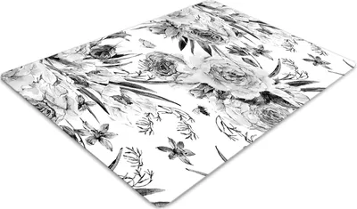 Obrázek produktu pro Ochranná podložka pod podlahu - Ochranná podložka pod židli - Podložka pod podlahu - 100x70 cm - Kytice květin