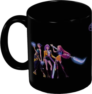 Obrázok produktu pre KPop Demon Hunters – hrnček – čierny – cca 315 ml