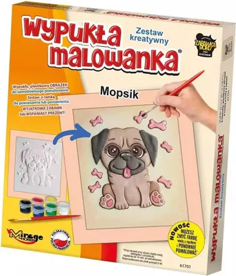 Zdjęcie produktu dla Wypukła Malowanka - Mały Mopsik