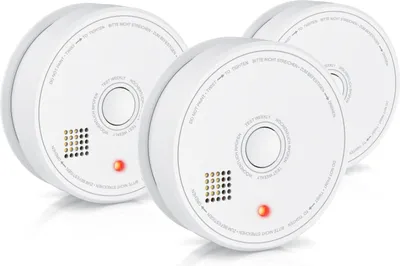 Produktbild von Brandson 3x Rauchmelder, 10-Jahres Batterie, Lautstärke 85 db, LED, Prüftaste,