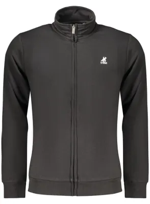 Produktbild von Herren-Sweatjacke Schwarz mit Reißverschluss und Logo-Druck