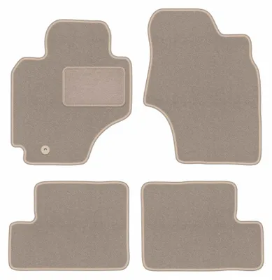 Image de Tapis de sol en moquette pour Toyota RAV4 II 2000-2003 (Suv 5-drzwiowy) – jeu 4 pièces, beiges, sur mesure – Wielganizator LUX