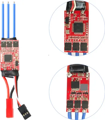 Zdjęcie produktu dla Dla WLtoys K989 18A ESC 2S Bezszczotkowy elektryczny regulator prędkości ESC kompatybilny z Kyosho Tamiya 1/24 1/28 mini Z mini Q RC Drift Car