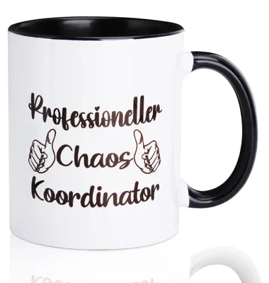 Kaffeetasse mit Spruch – Chaos-Koordinatorin – Bürogeschenk