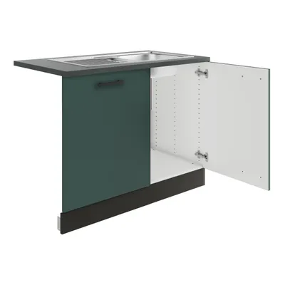 Produktbild von Optifit Spülenschrank inkl Spüle Geschirrspülerblende für vollintegrierte Geschirrspüler Verona405 BxTxH 110 x 60 x 84,8