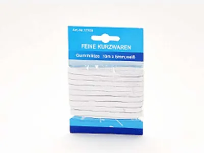 Produktbild von Gummilitze 10 m x 5 mm, weiß