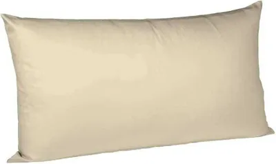 Produktbild von fleuresse Mako Satin Kissenbezug Colours Uni 40x80 cm Beige