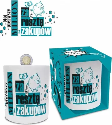 Zdjęcie produktu dla skarbonka mój pierwszy milion za resztę z zakupów