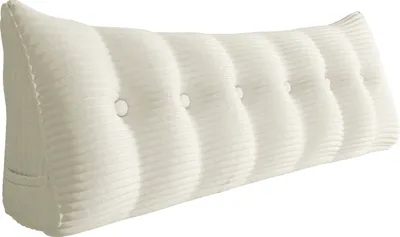 Produktbild von Großes ergonomisches Keilkissen Kopfteilkissen aus Cord, Lesekissen, Keilkissen, Rückenkissen, Ruhekissen, Dekokissen