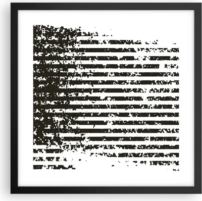Produktbild von Gerahmtes Poster - Schwarzer Rahmen - Abstraktion Schwarz Gürtel - 40x40 cm - Wand Bild - Wanddeko - Wandbilder - Kunstposter - Wandposter - Bilderrahmen - Bilder - Kunstdruck - P2BAC40x40-4855
