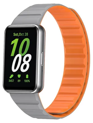 Image de Pour Samsung Galaxy Fit 3 Design Fermoir magnétique Bracelet de remplacement en silicone Neuf