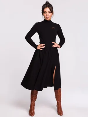 Zdjęcie produktu dla BeWear Damska spódnica midi Lere B130 czarna L/XL