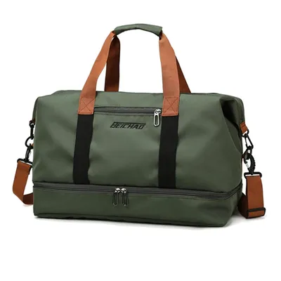 Produktbild von Reisetasche Fitnesstasche,Sporttasche,Große Umhängetasche mit Schuhfach&Nassfach,Schultergurt, für Yoga, Schwimmen, Tourismus, Fitness