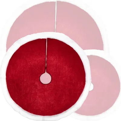 Produktbild von COM-FOUR® Premium Weihnachtsbaumdecke zum Schutz vor Tannennadeln - runde Christbaumdecke für den Lichterbaum - Unterlage im Weihnachtsdesign für Geschenke und Dekoration